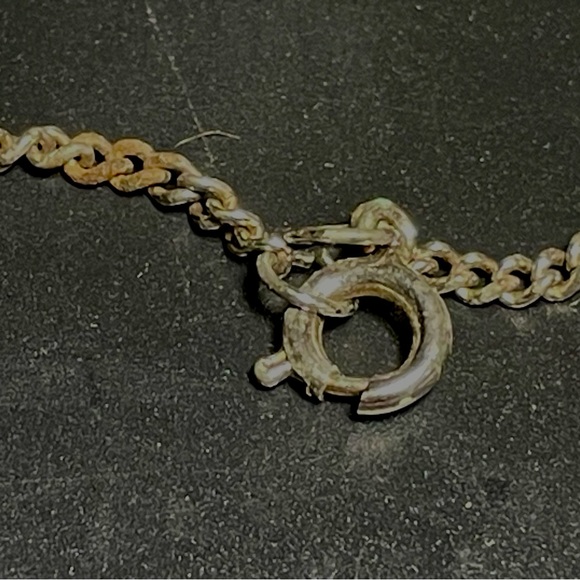 Vintage 1940s Blue Lace Agate Bib Necklace - Picture 6 of 6